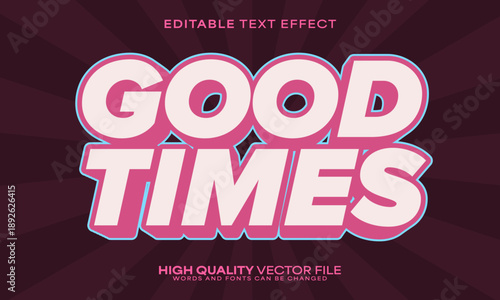 Retro classic text effect, editable text effect and vintage 3d font style bold shadow oldschool poster design