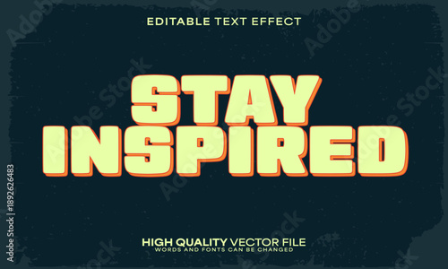 Retro classic text effect, editable text effect and vintage 3d font style bold shadow oldschool poster design