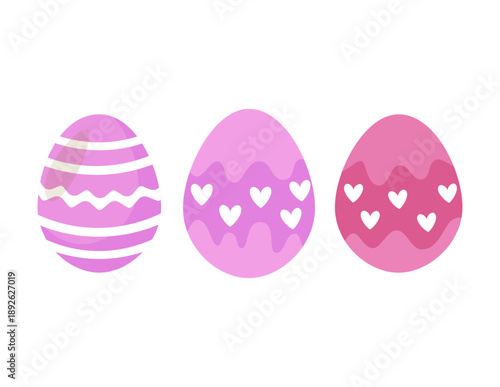 Happy Easter, set eggs, Decorative easter eggs