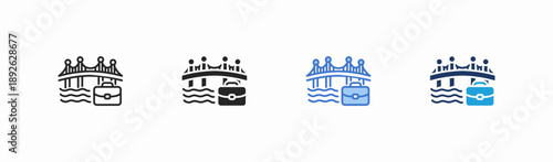 Set of transition icon collection in multiple style. Icon suitable for web and mobile application