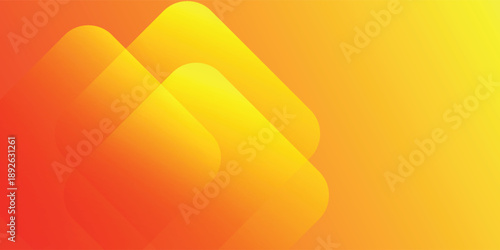 Abstract Gradient Orange And Yellow Shapes With Soft Overlays For Modern Design