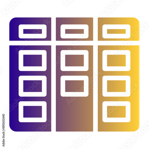 Visual workflow management system for tracking tasks across board stages (Solid Gradient Style)