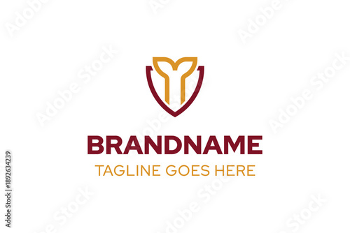 Shield Whale Tail Modern Logo, symbolizing protection, strength, and ocean harmony