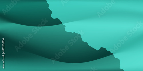 Mint green grain background noise gradient pattern Copy space Product label background design advertising banner header book cover design template