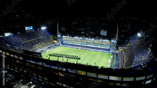 Wallpaper Mural Night La Bombonera In Buenos Aires Argentina. Amazing Sports Arena Landscape In The Downtown District. Building Industrial Landscape Skyscrapers Busy. Industrial Skyscrapers. Buenos Aires Argentina. Torontodigital.ca