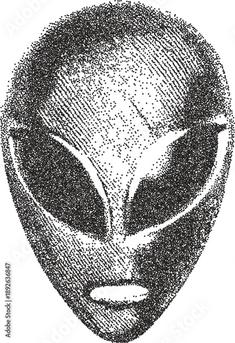 Alien y2k retro stipple art ufo brutalist halftone vector png transparent, galaxy 2000s photocopy effect tattoo aesthetic