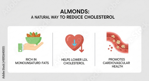 Almonds lowering cholesterol levels naturally with healthy fats