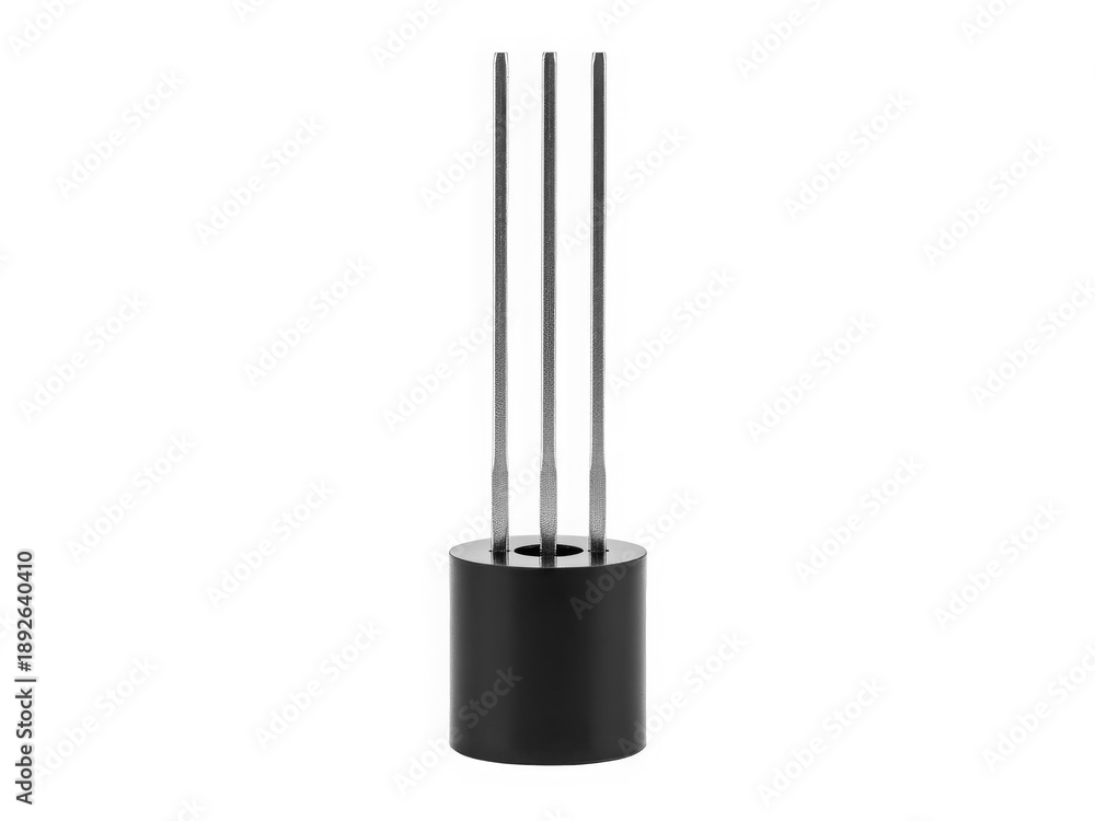 Obraz premium Modern candle holder with three wicks