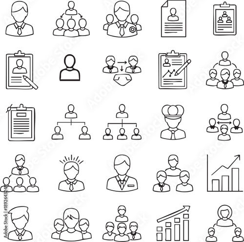 Human Resources and Workplace Management, team management, clipboard, notice board