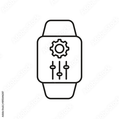 Audio equalizer and sound settings smartwatch icon