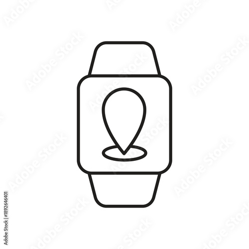 Find my friend user location smartwatch icon
