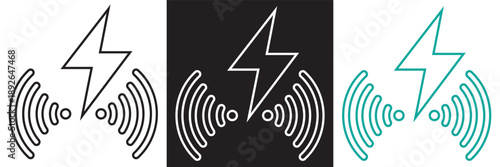 Eco power button renewable energy icon. Minimal eco power button icon symbolizing renewable energy, sustainability, and green technology for electricity and environmental design concepts.EPS10/AI.