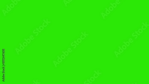 animation frozen ice transition on green screen background