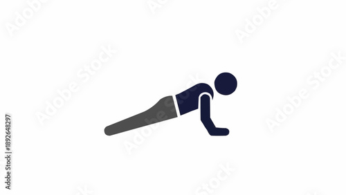Person doing push up exercise.