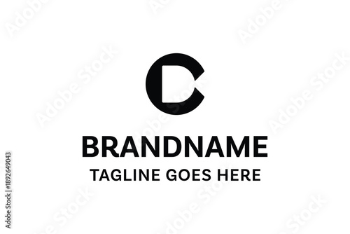 Letters CD DC Simple Logo, suitable for any brand with DC or CD initials