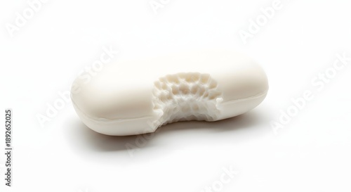Wallpaper Mural Close up of a bitten white soap bar isolated on a white background Torontodigital.ca