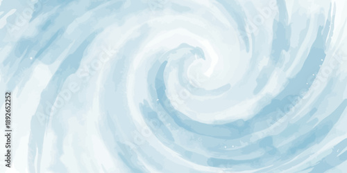 Abstract blue and white watercolor swirl background with sparkle texture