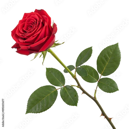 single red rose