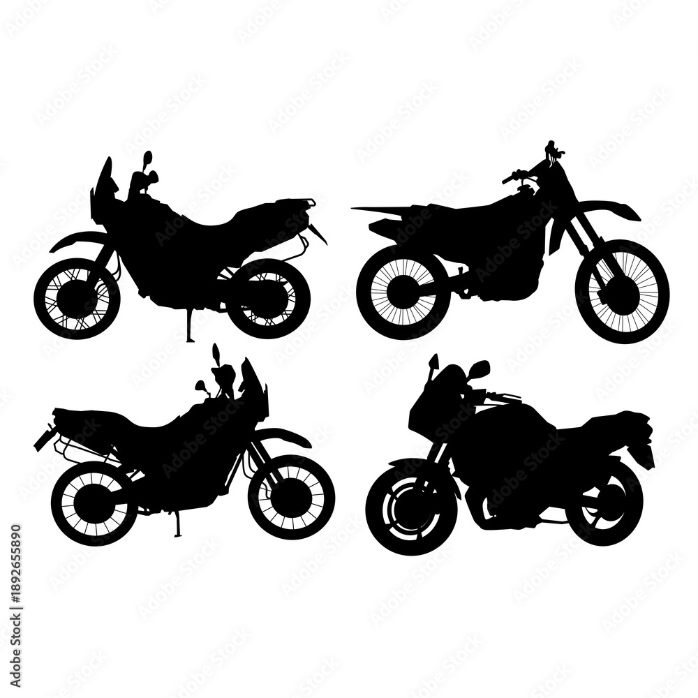 Obraz premium motorcycle on white background