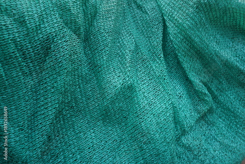green fabric texture. shade net