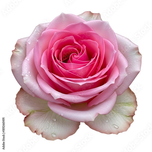 pink rose isolated