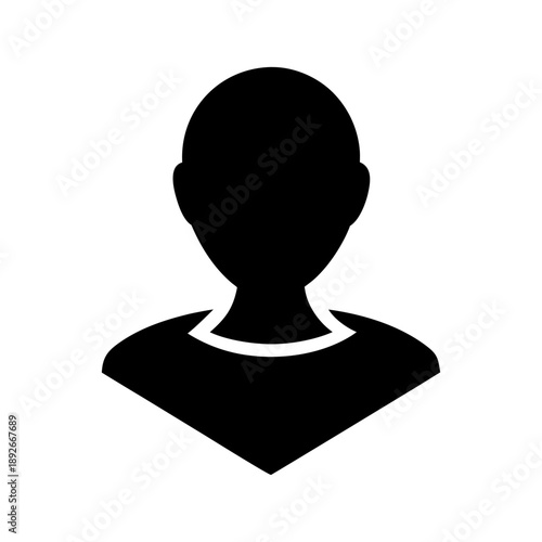 Default placeholder icon for missing image or profile On white Background Line Art Vector illustration