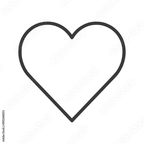 Minimal heart icon set representing love, health, and pulse concepts. Clean outline vector design suitable for medical apps, wellness platforms, UI interfaces, dashboards, and modern digital design 