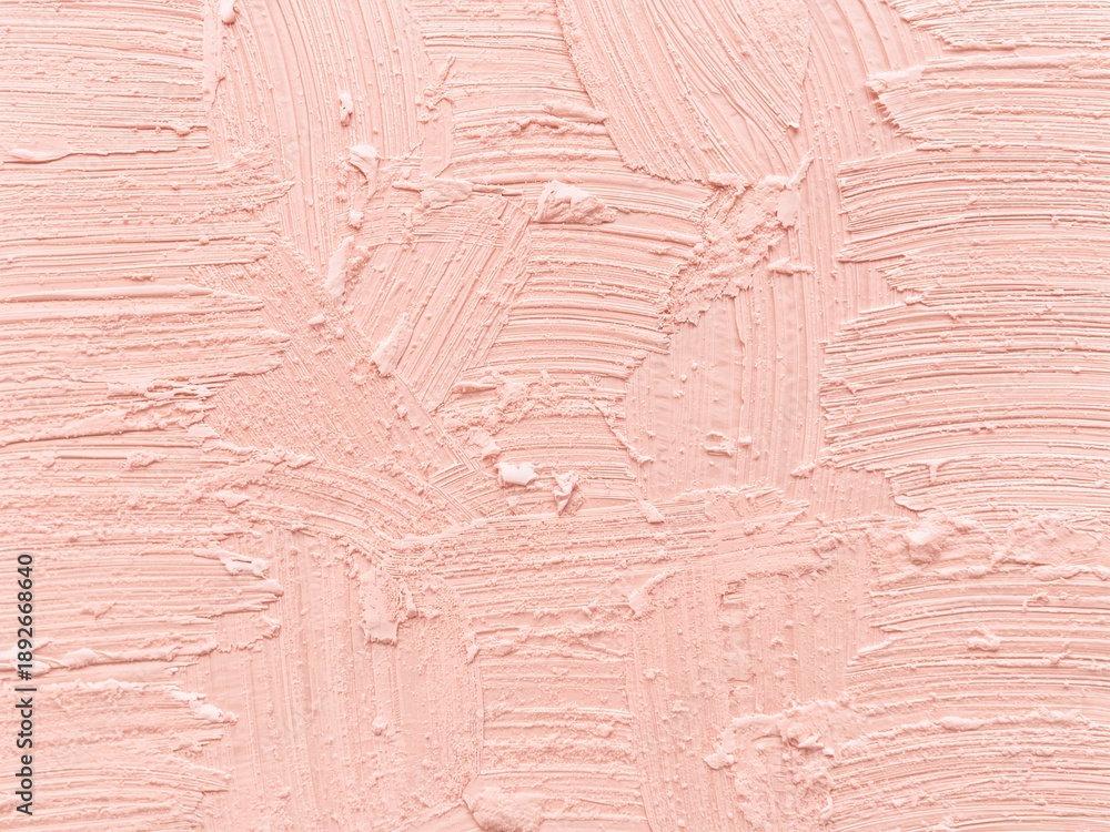 Fototapeta premium Pink textured paint surface with layered brush strokes. Artistic abstract background perfect for creative, feminine, and contemporary visual projects.