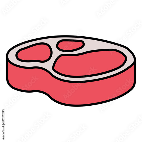 Meat Icon Vector Design Template Simple and Modern