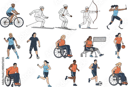 Paralympic Sports and Adaptive Athletes: Diverse Individuals Competing in Various Sports