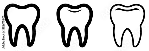 tooth icon dentistry health collection