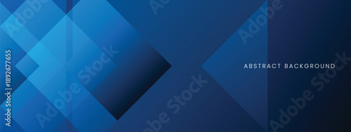 Modern blue abstract presentation background featuring layered geometric shapes, clean lines, and professional composition.