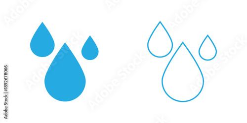 Raindrops icons vector pack, Black water drop icons set minimal liquid droplet symbols collection simple flat vector illustration for ui design infographics branding use. water, oil, tear, rain drop. 