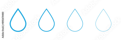 Raindrops icons vector pack, Black water drop icons set minimal liquid droplet symbols collection simple flat vector illustration for ui design infographics branding use. water, oil, tear, rain drop. 