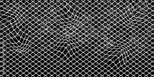Curved net pattern. Seamless design for sportswear or equipment like soccer goals, volleyball nets, basketball hoops, hockey nets, and athletic gea,vector Eps10