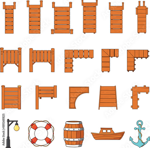 Professional vector icons of escalator operations public transportation safety signs and restricted area warnings।