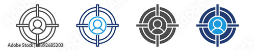 target icon set multiple style