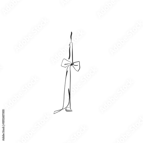 Hand drawn abstract vector graphic illustration collection with stylized line Merry Christmas and holidays decoration design set.Trendy modern doodle sketch concept.Vector celebration sketch symbol.