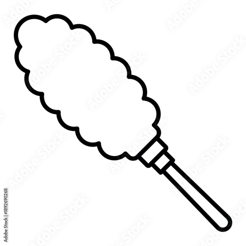 Duster Line Art Icon Vector Design Template Simple and Modern
