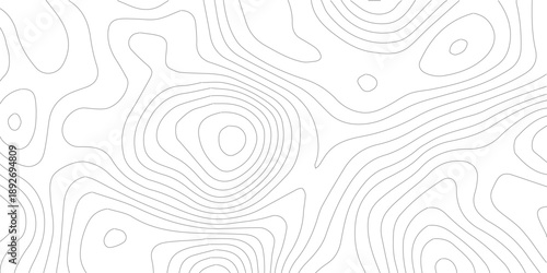 Contemporary topographic surface illustration highlighting delicate grey elevation flows on white background