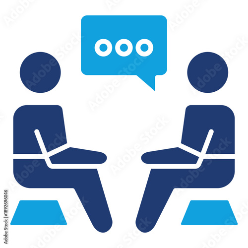 Question Flat Blue Icon