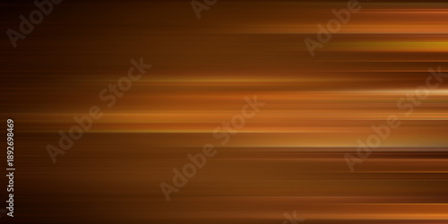 Panoramic high speed technology concept, light abstract background. Yellow abstract neon line. Golden glowing shiny lines effect.