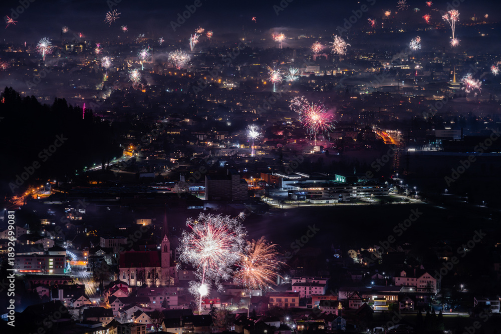 Fototapeta premium Feuerwerk