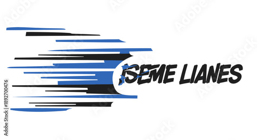 Vector Logo Design: A dynamic vector logo with sleek, flowing lines, embodying speed and forward momentum. Ideal for tech or transport branding.