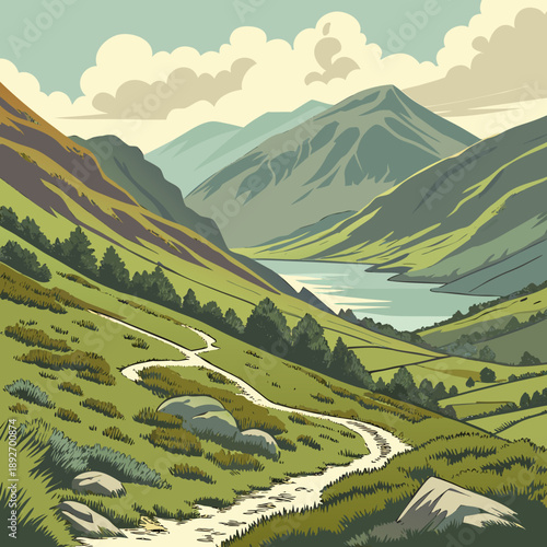 Breathtaking Mountain View in a Stunning Landscape Design