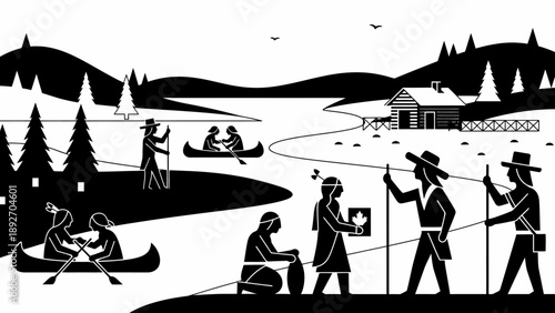 Indigenous Peoples and Settlers Trading