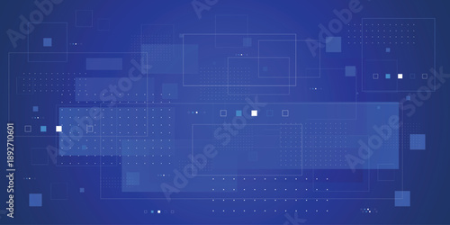 Digital technology and data flow background with geometry environment. Big data and artificial intelligence background concept.