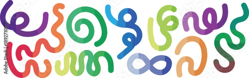 abstract, colorful, swirl, swirls, spiral, spirals, curve, curves, shape, shapes, pattern, decorative, ornament, modern, playful, artistic, illustration, vector, design, background