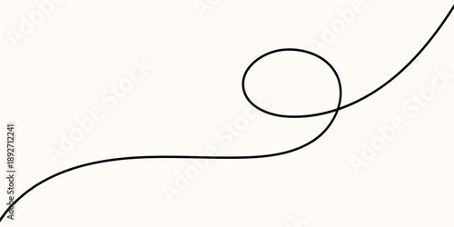 Line cable drawing and squiggle curve long with abstract tangle thin Wavy curvy thread and line pattern vector with loop squiggly cable Wire line doodle and rope squiggle divider with element