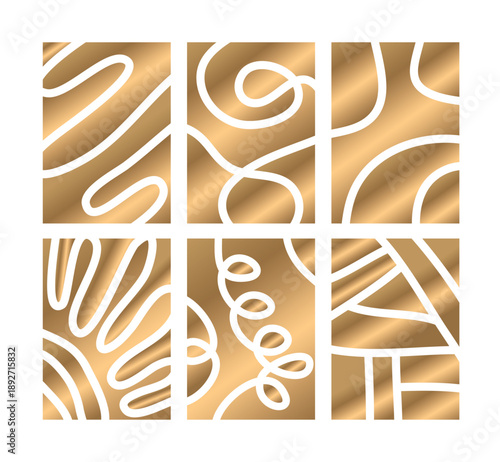 A painting of golden astaxanthin patterns on a white background.